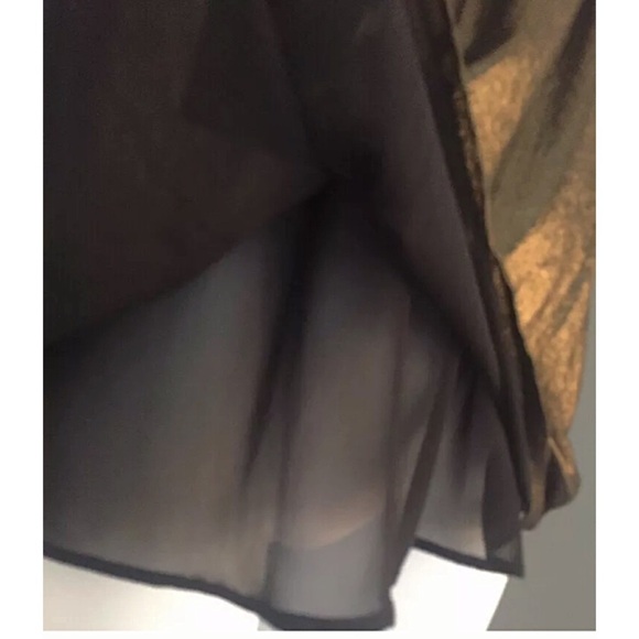 FRENCH CONNECTION Sz 6 Faux Wrap Metallic Blouse - Picture 4 of 7